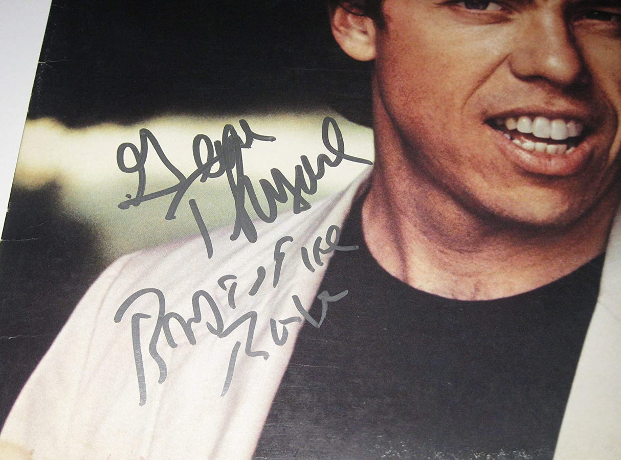 George Thorogood signed Bad to the Bone album vinyl record proof Beckett COA star