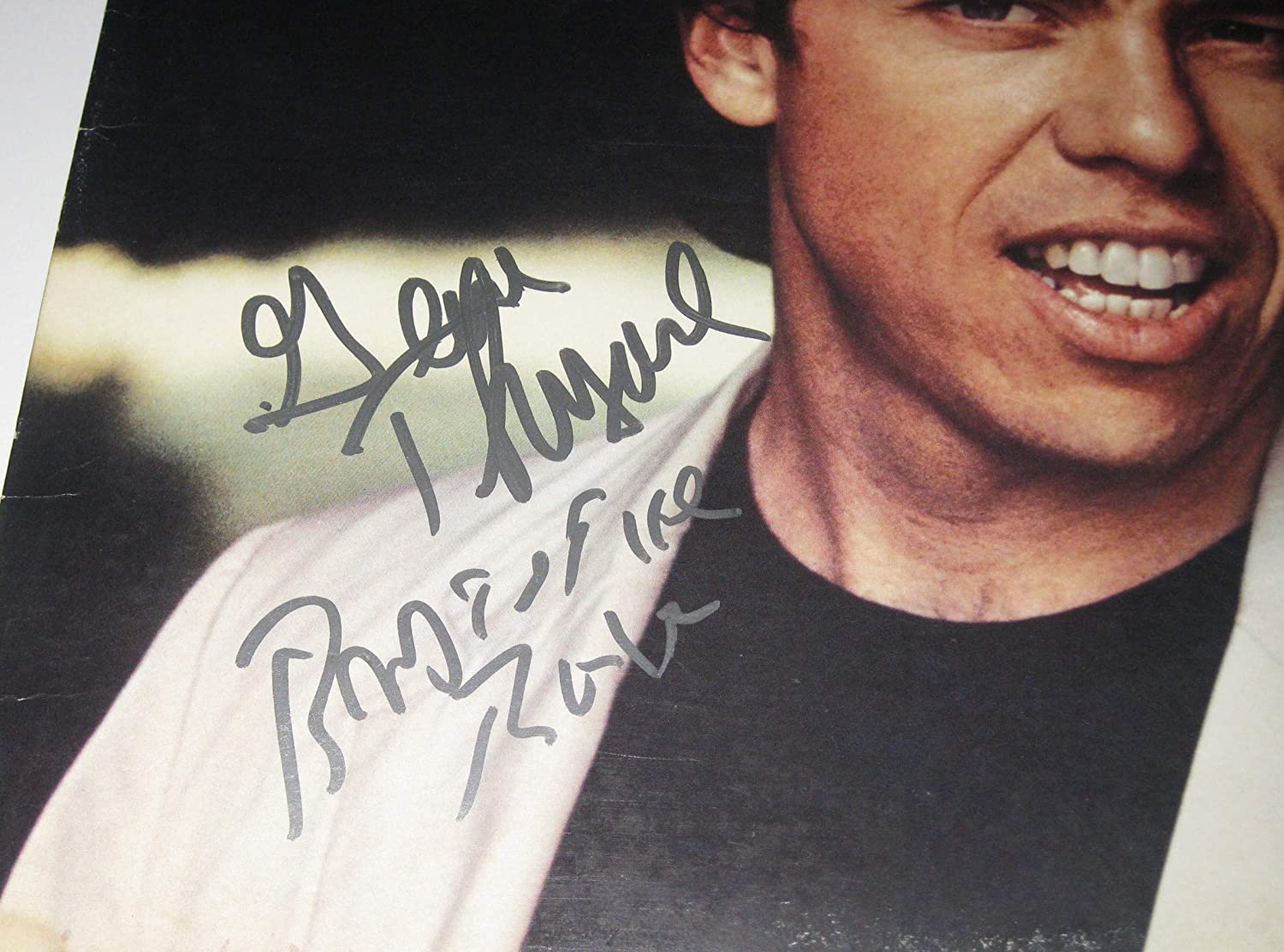 George Thorogood signed Bad to the Bone album vinyl record proof Beckett COA star