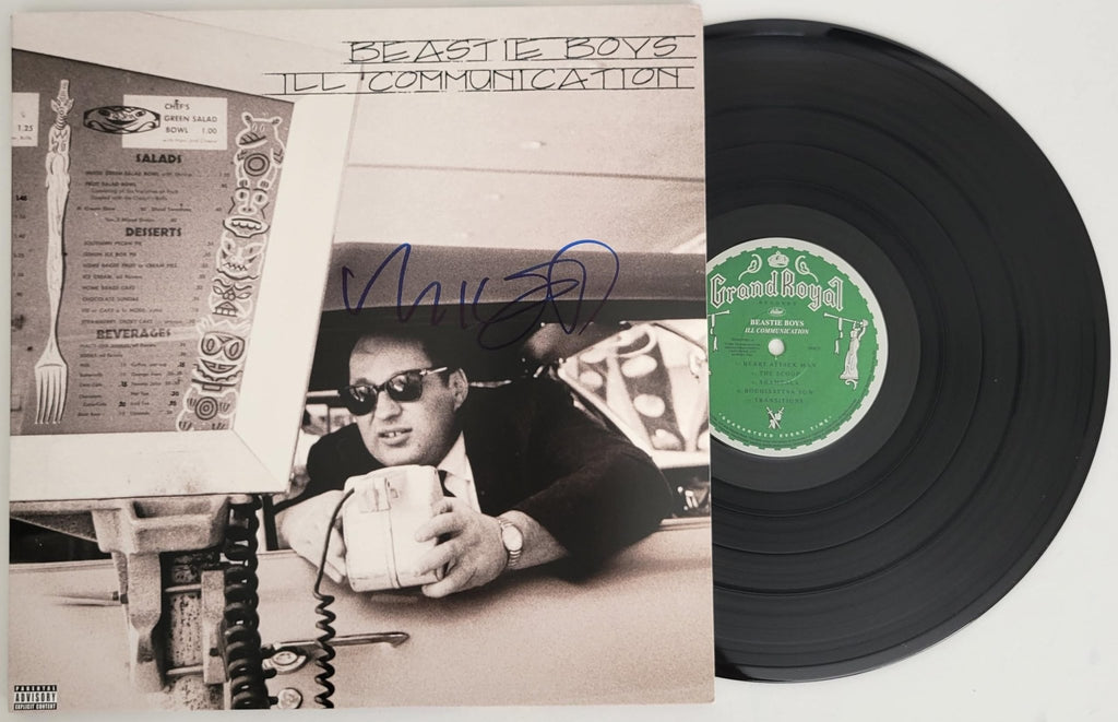 Mike Diamond signed Beastie Boys Licensed To Ill album vinyl Proof COA autographed
