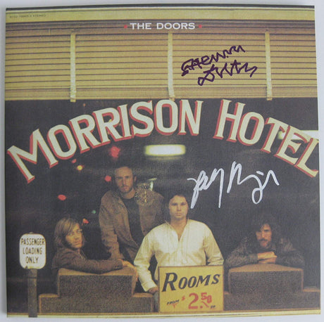 Robby Krieger Henry Diltz signed The Doors Morrison Hotel album, proof Beckett STAR