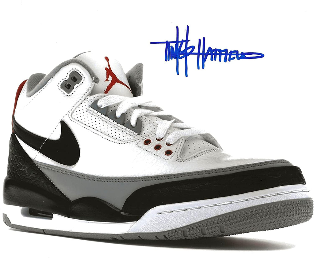 Tinker Hatfield signed Nike Air Jordan 3 8x10 photo COA. exact proof autograph STAR