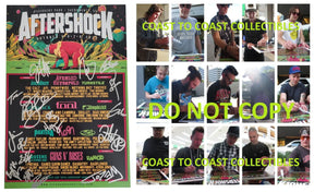2023 Aftershock Rock Festival Signed 12x18 Event Poster COA Exact Proof Star