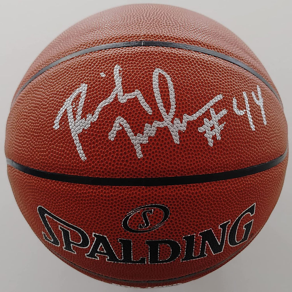 Rick Mahorn Detroit Pistons NJ Nets signed autographed NBA basketball proof Beckett COA