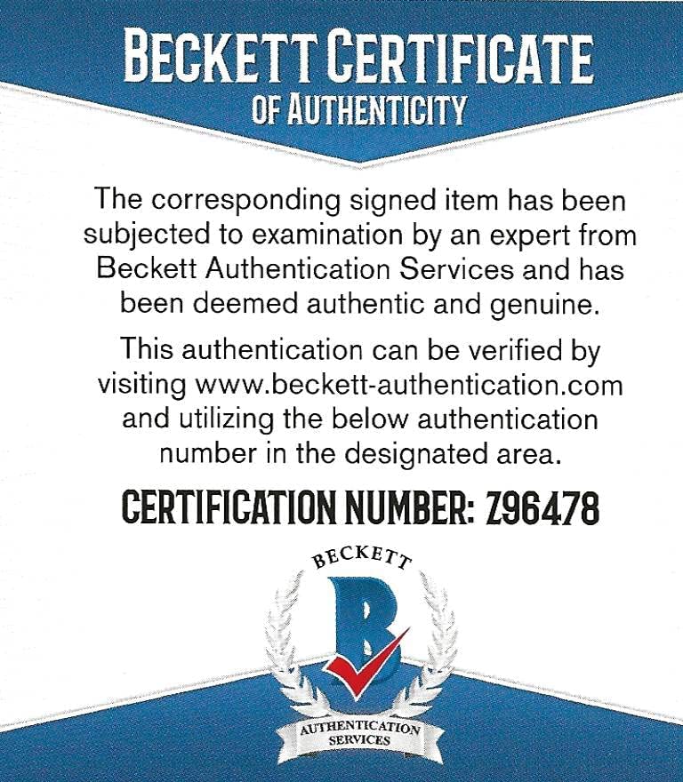 Robert Smith Vikings Ohio State signed NFL football proof Beckett COA autographed