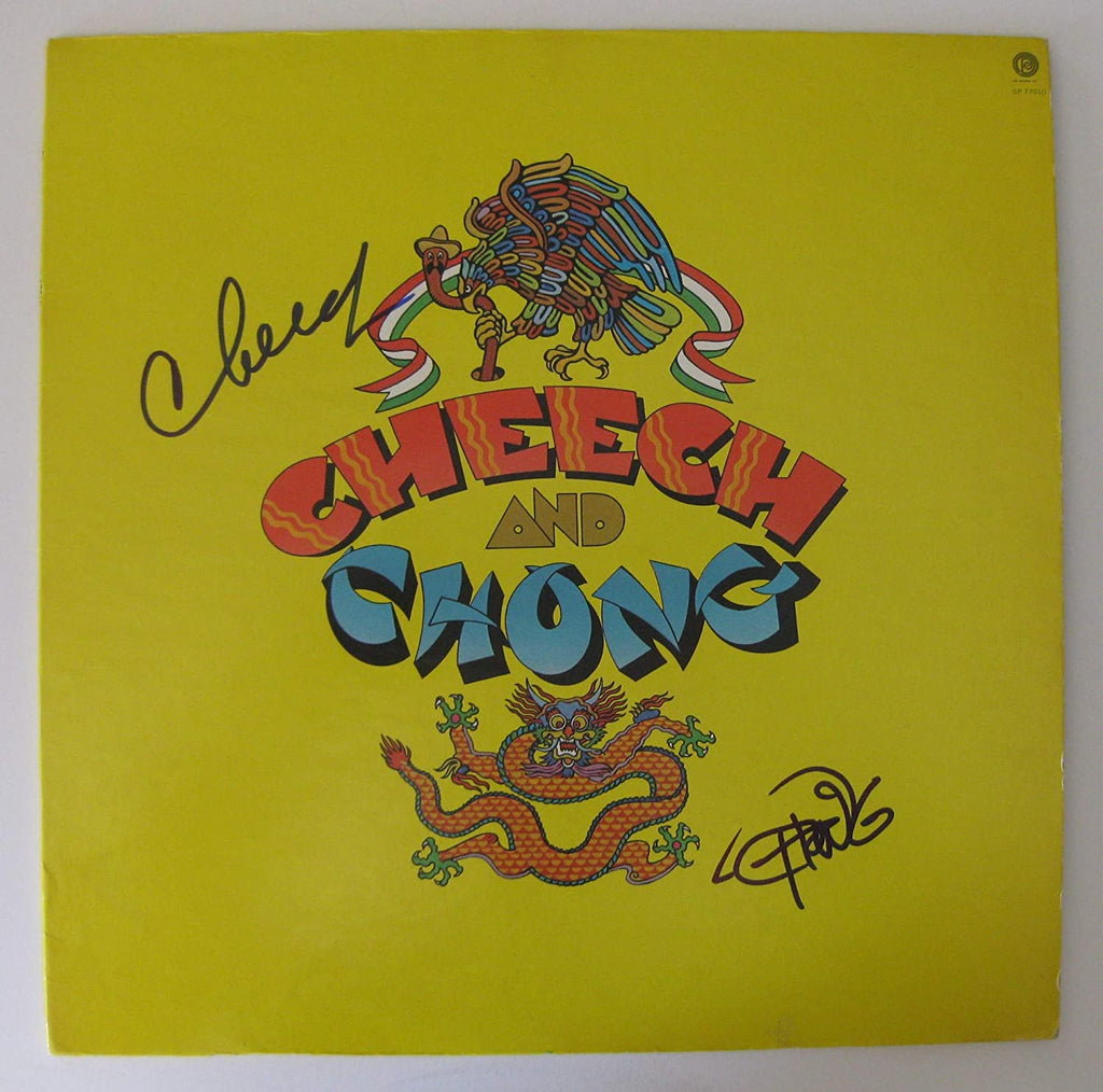 Cheech and Chong signed Wedding vinyl Record album proof Beckett COA autograph STAR