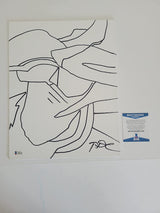 Todd Diciurcio signed 11x14 original sketch,exact Proof Beckett COA autographed STAR