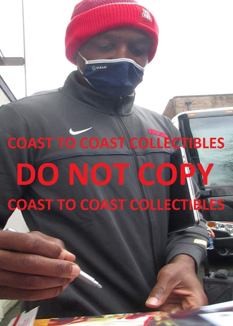 Jason Terry Arizona Wildcats autographed basketball 8x10 photo proof COA.