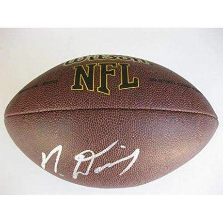 Mike Davis, Seattle Seahawks, 49ers, South Carolina, Signed, Autographed, NFL Football, a COA with the Proof Photo of Mike Signing Will Be Included