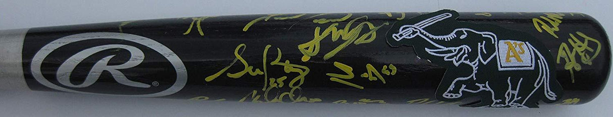 2019 Oakland Athletics, A's team signed autographed Baseball Bat, COA with the proof photos will be included.