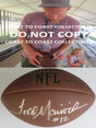 Todd Marinovich USC Trojans, LA Raiders signed autographed Football, COA with Proof Photo