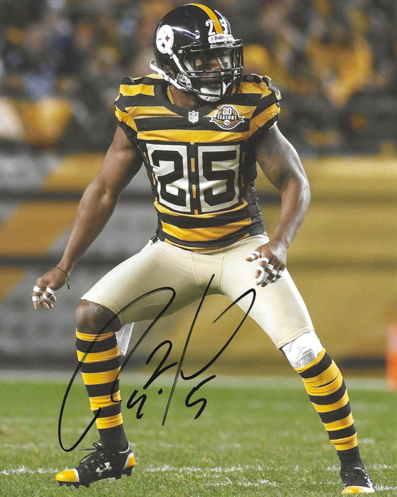 Ryan Clark signed Pittsburgh Steelers football 8x10 photo Proof COA autographed