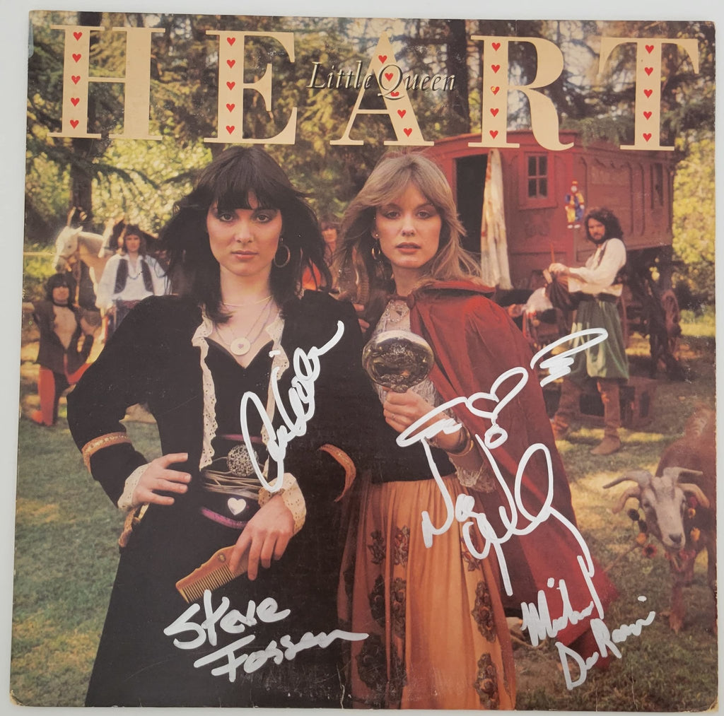 Nancy Wilson & Ann Wilson signed Heart Little Queen album proof COA autographed STAR