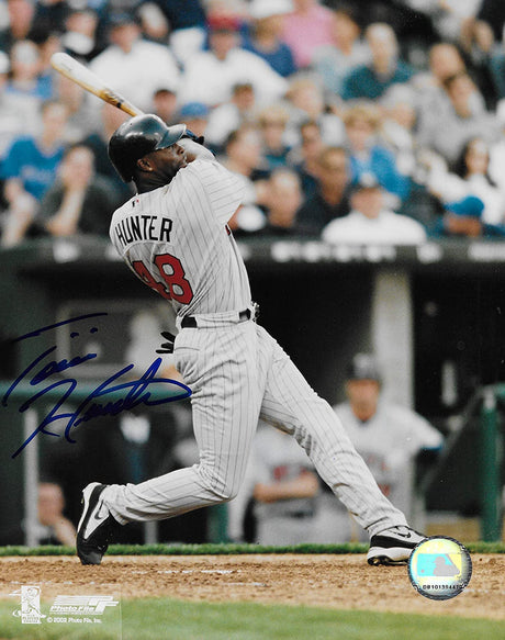 Torii Hunter Minnesota Twins signed baseball 8x10 photo COA