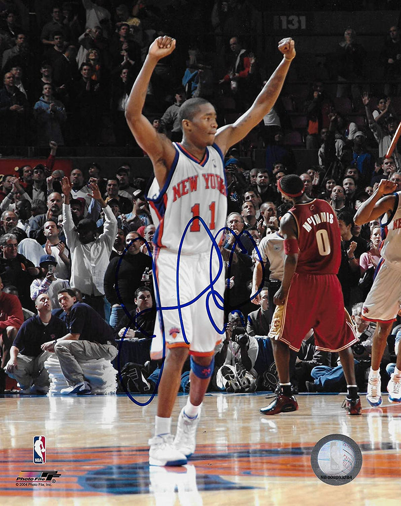 Jamal Crawford signed New York Knicks basketball 8x10 photo COA