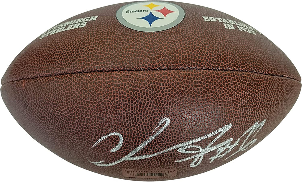 Chase Claypool signed Pittsburgh Steelers logo football COA proof autographed