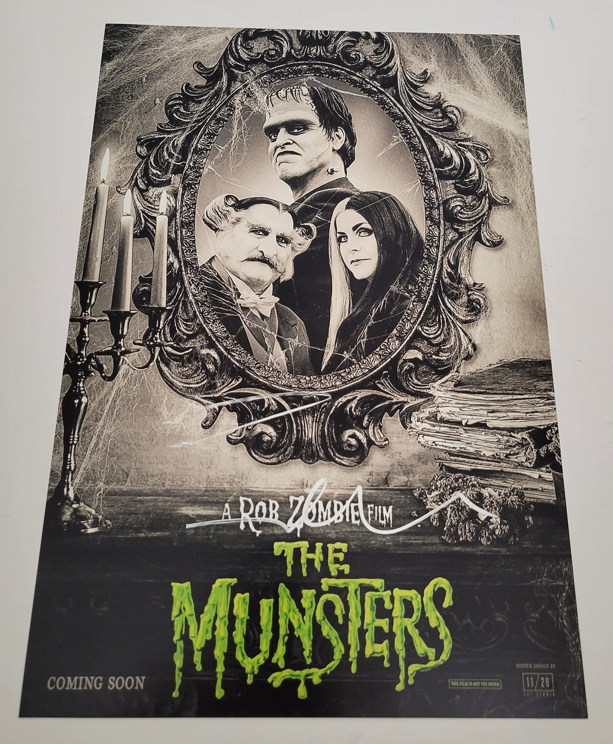 Rob Zombie signed The Munsters 12x18 movie poster photo Proof star autographed