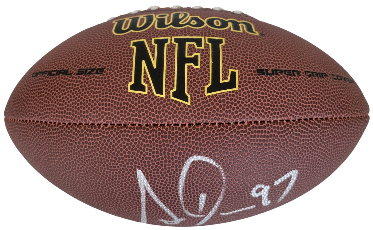 Simeon Rice Tampa Bay Bucs Cardinals signed NFL football proof COA autographed