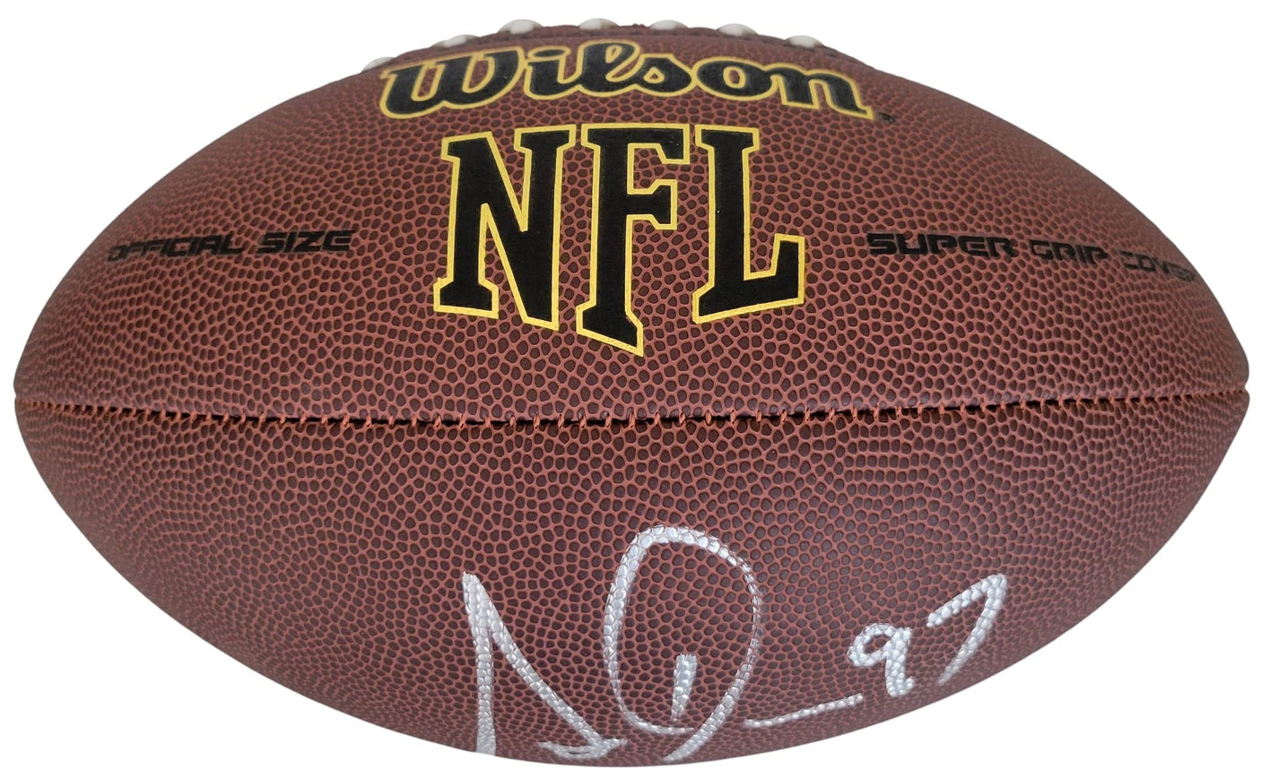Simeon Rice Tampa Bay Bucs Cardinals signed NFL football proof COA autographed