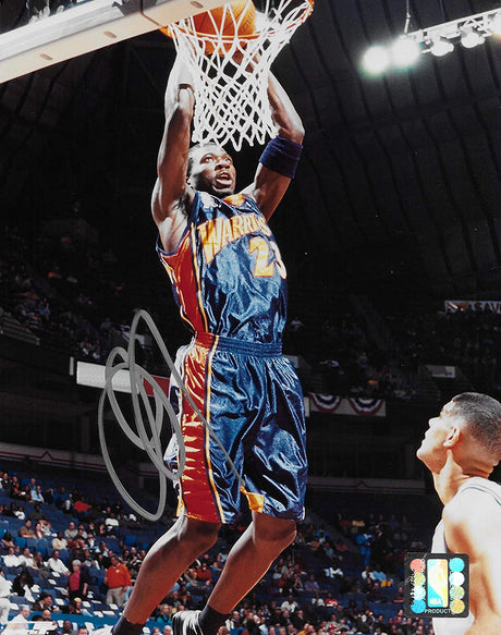 Jason Richardson signed Golden State Warriors basketball 8x10 photo COA