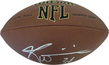 Ricky Williams Texas Longhorns Dolphins Saints signed NFL football proof COA