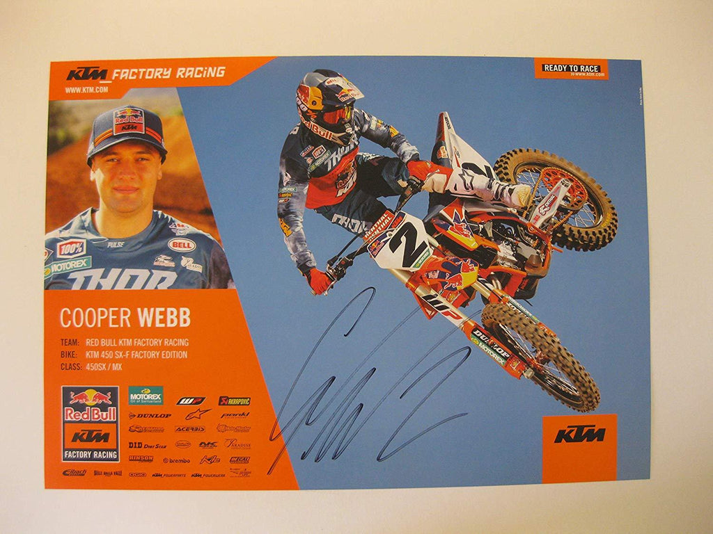 Cooper Webb, supercross, motocross, signed, autographed, 11x16 Poster, COA will be included