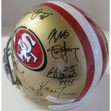 San Francisco 49ers, Legends, Signed, Autographed, Riddell Full Size Helmet, a COA with the Proof Photos of the 49ers Legends Signing the Helmet Will Be Included