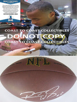 Robert Woods Titans LA Rams USC Trojans signed NFL football proof Beckett COA