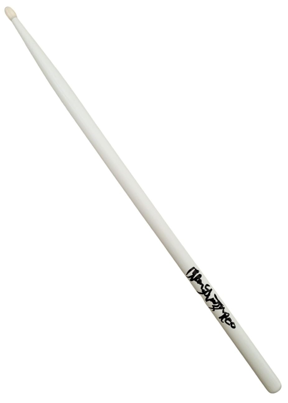 Alan Gratzer REO Speedwagon Drummer Signed Drumstick COA Proof Autographed.