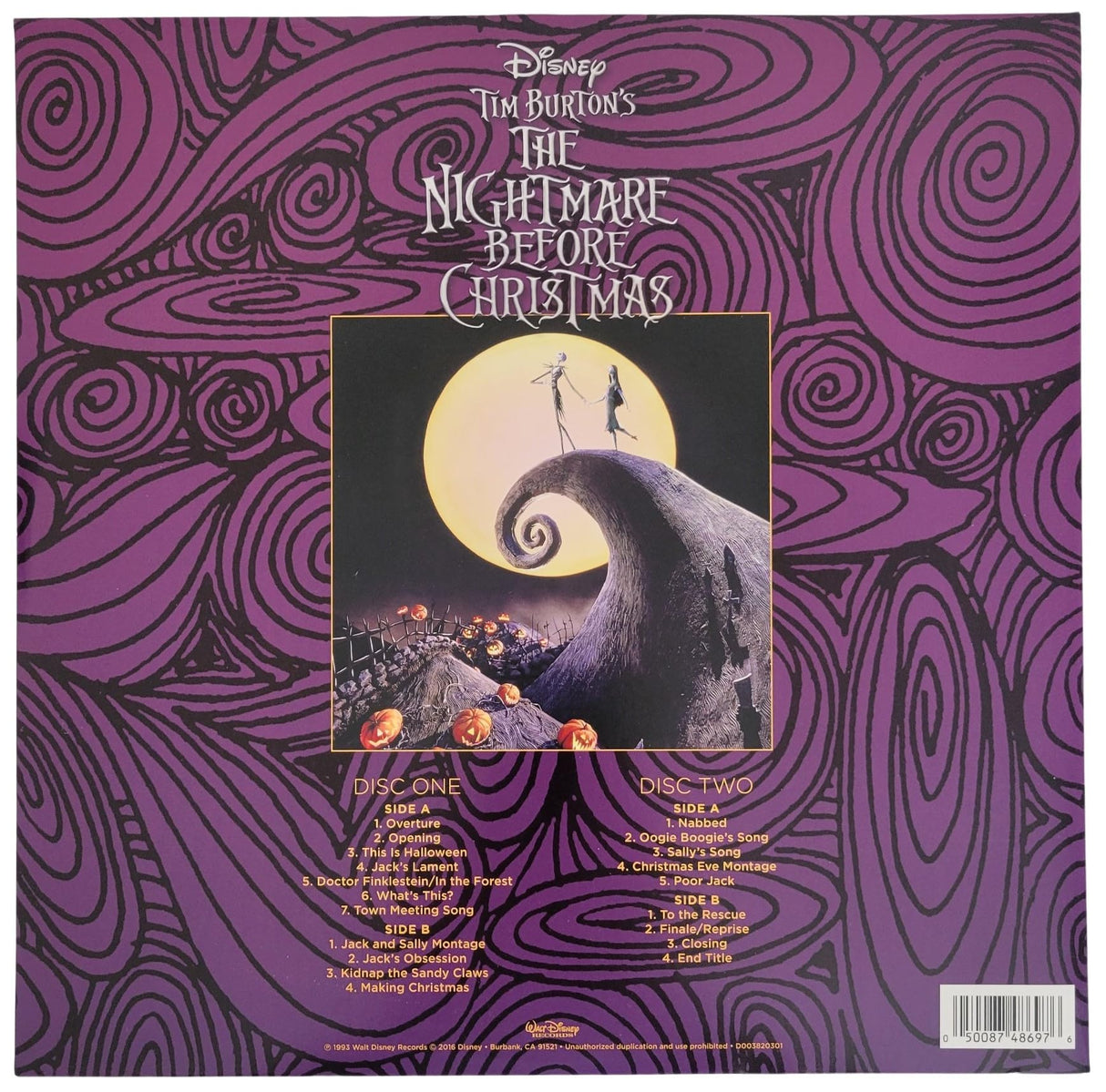 Danny Elfman Signed The Nightmare Before Christmas Album Proof Vinyl Soundtrack