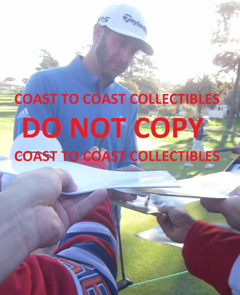 Dustin Johnson PGA Golfer signed, autographed 8x10 Photo. Proof COA