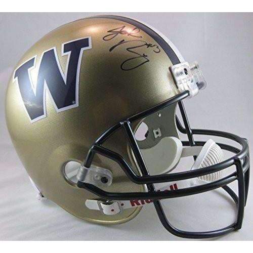 Jake Browning Washington Huskies, Signed, Autographed, Full Size Football Helmet,a COA With the Proof Photo of Jake Signing the Helmet Will Be Included