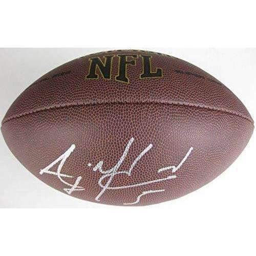AJ Mccarron Buffalo Bills, Cincinnati Bengals, Alabama, signed, autographed football - COA and proof