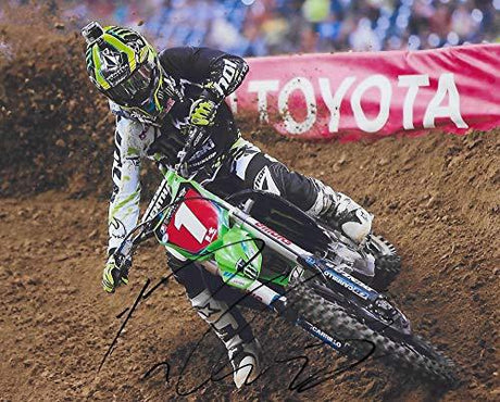 Ryan Villopoto motocross, supercross signed autographed, 8x10 photo,proof COA