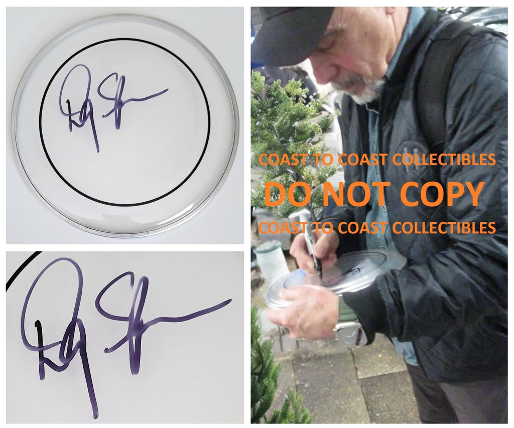 Danny Seraphine Chicago Drummer Signed Drumhead COA Exact Proof Autographed