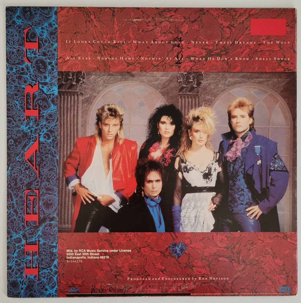 Nancy Wilson Ann Wilson signed Heart album proof COA autographed Denny Carmassi STAR