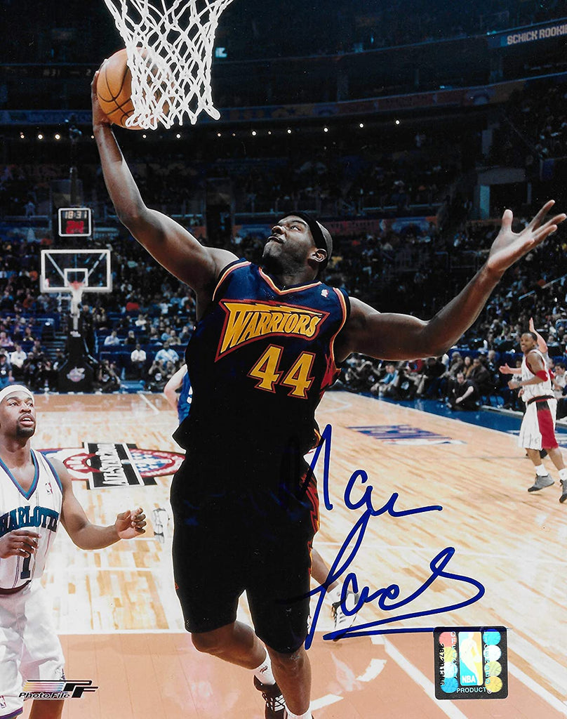 Marc Jackson signed Golden State Warriors basketball 8x10 photo COA