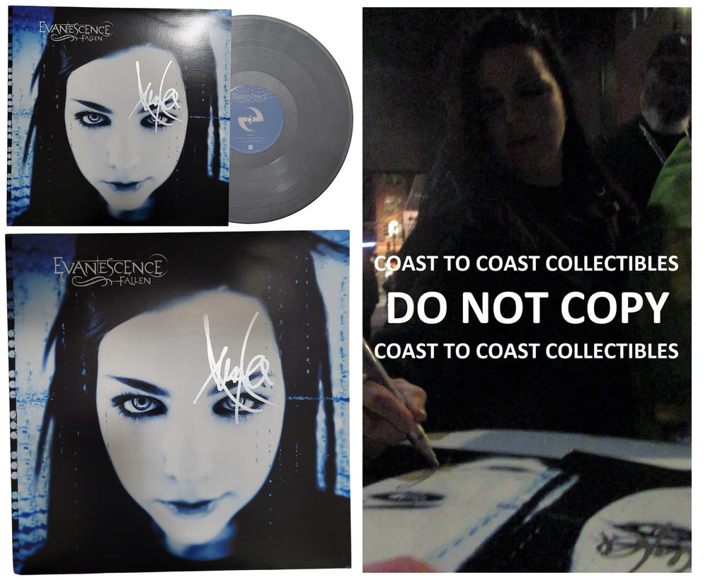 Amy Lee signed Evanescence Fallen album COA exact proof autographed vinyl record STAR