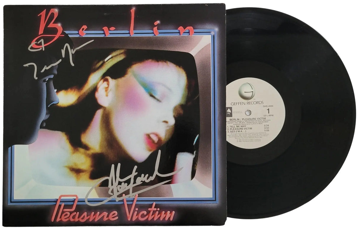 Terri Nunn signed Berlin Pleasure Victim Album Vinyl COA Proof Autographed Star