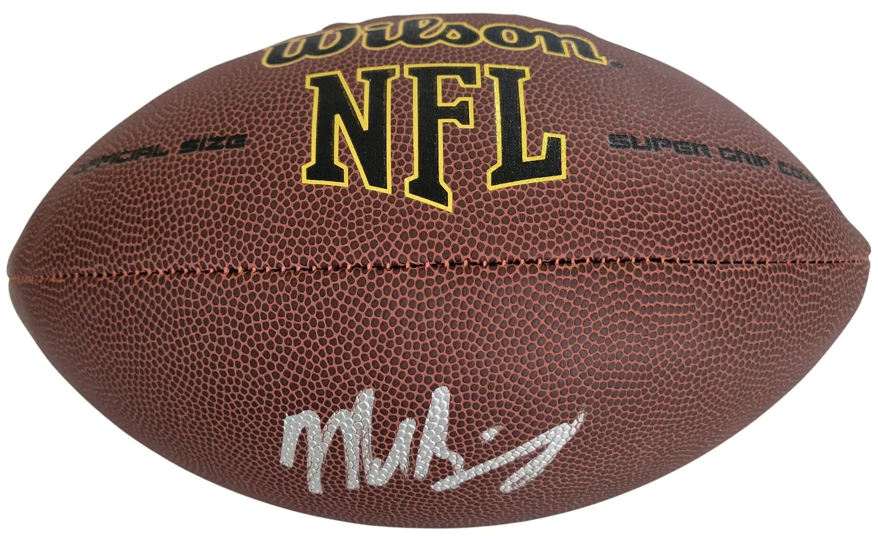 Mike Singletary Signed Football Proof COA Autographed Chicago Bears Baylor HOF