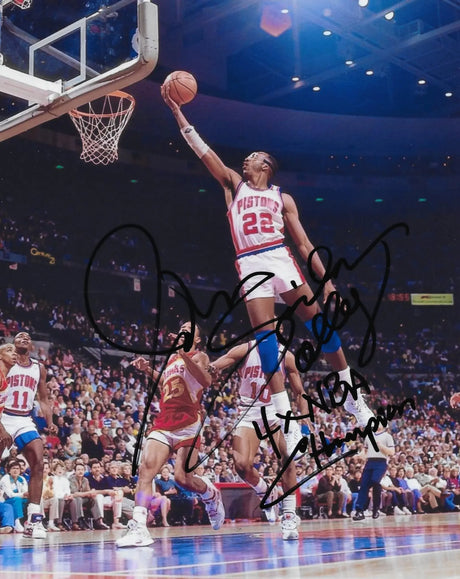 John Salley Signed 8x10 Photo Proof COA Autographed Detroit Pistons Basketball