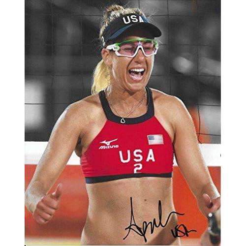 April Ross, Olympics, Volleyball Player, signed, autographed, 8x10 photo -COA with proof included