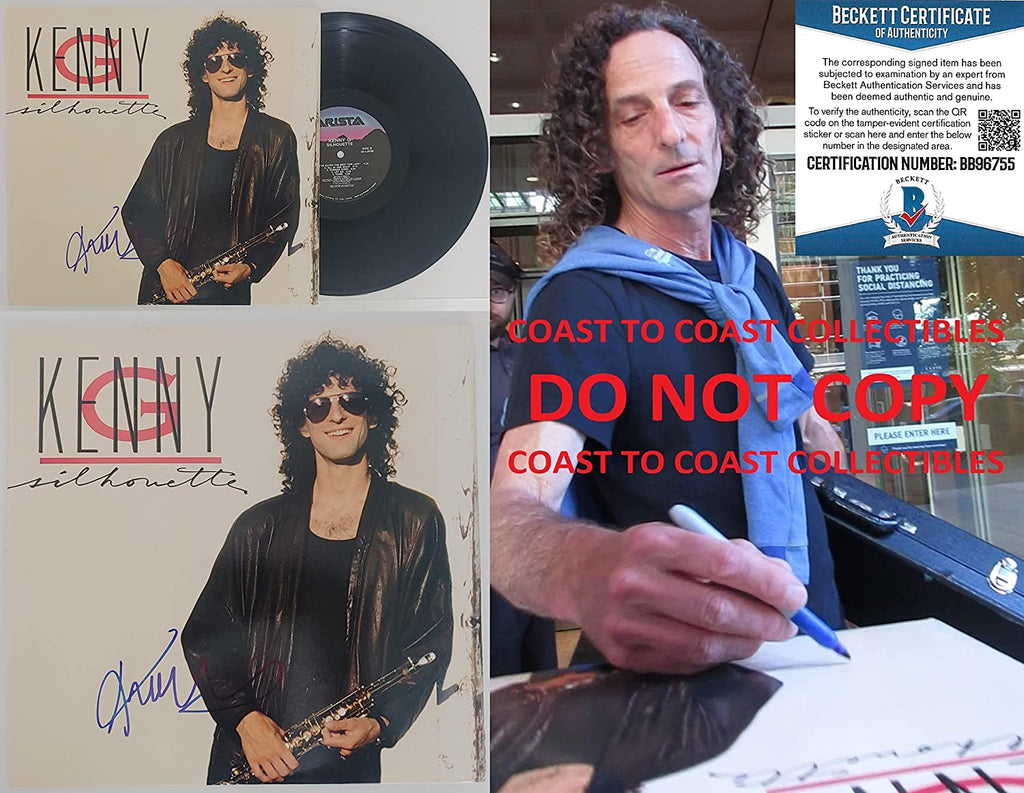 Kenny G Saxophonist signed autographed Silhouette album vinyl proof Beckett COA STAR