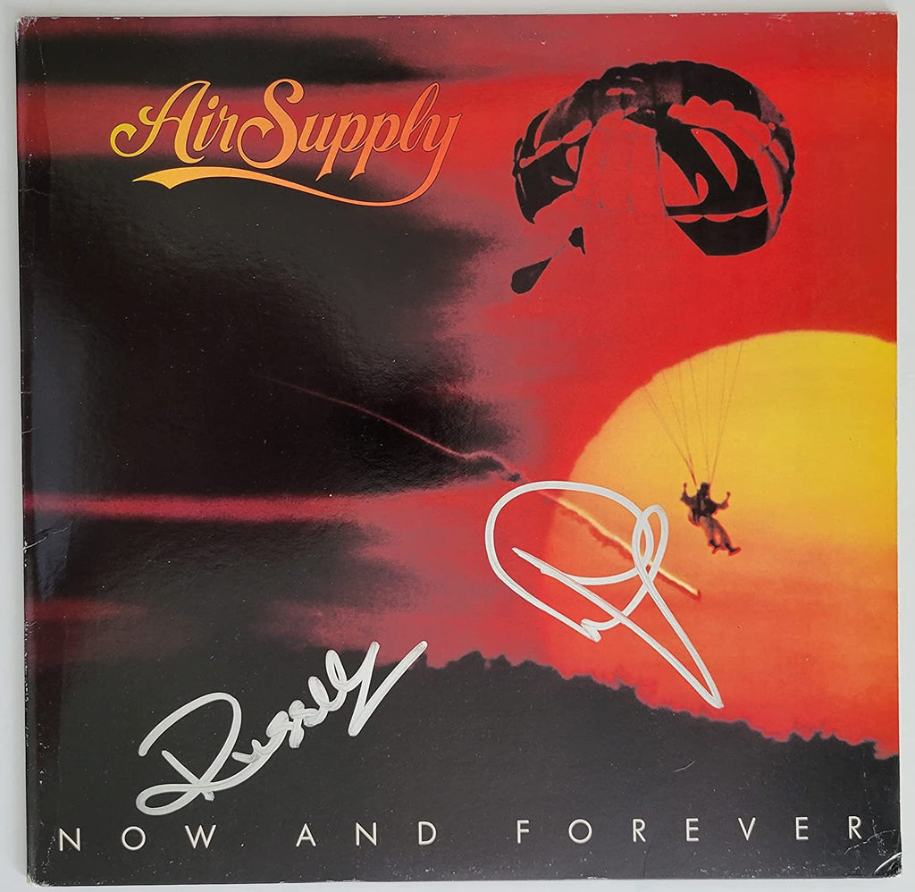 Russell Hitchcock Graham Russell signed Air Supply Now and Forever album proof autographed STAR