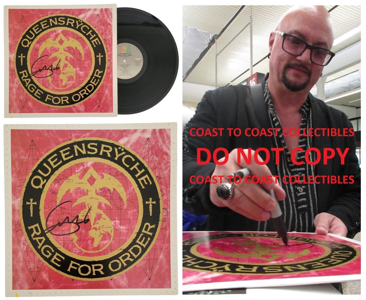 Geoff Tate signed Queesryche Rage for Order Album COA Proof Autographed Vinyl
