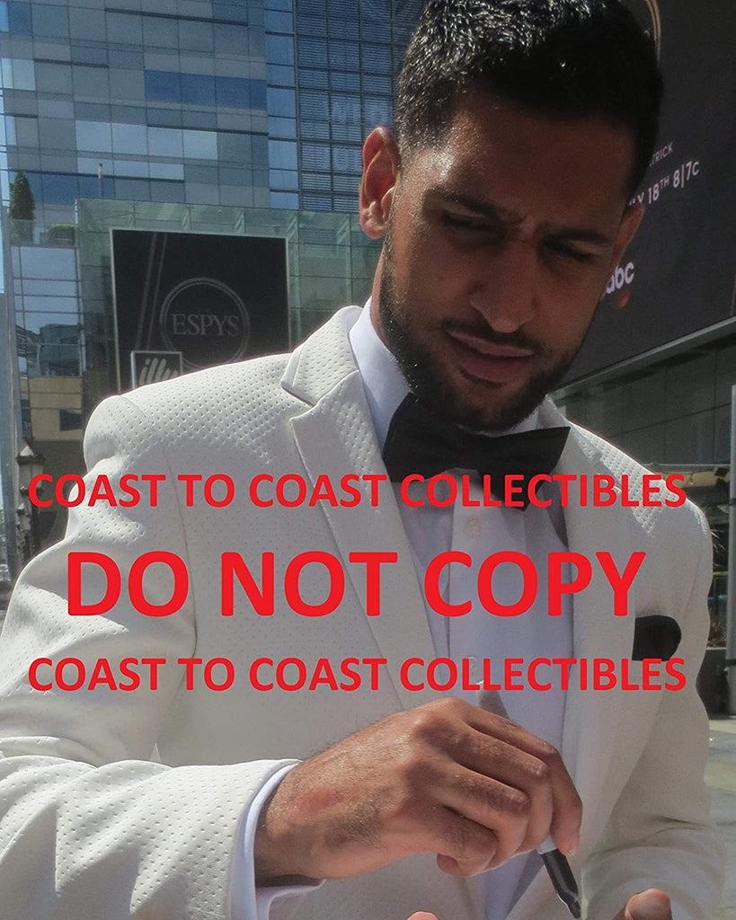 Amir Khan World champion boxer signed autographed 8x10 Photo proof COA.
