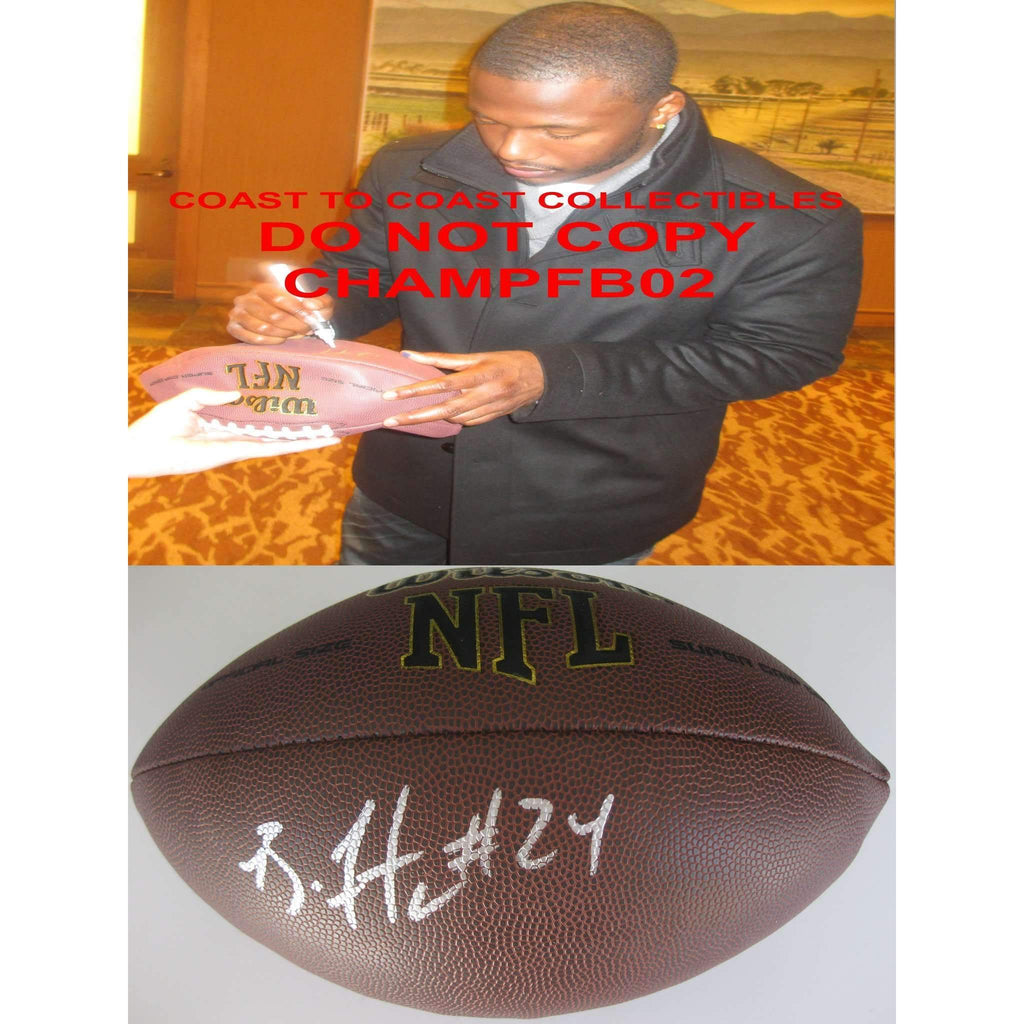 Brandon Flowers San Diego Chargers, Kansas City Chiefs, Virginia Tech signed, autographed football