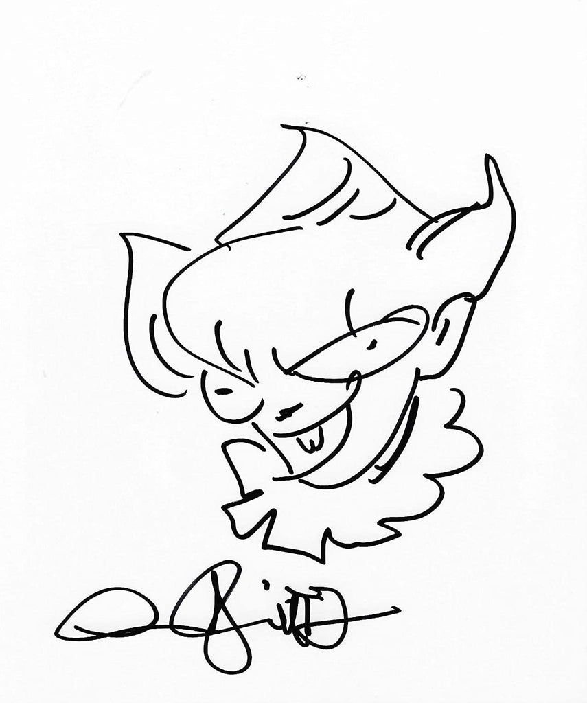 Andres Andy Muschietti signed original sketch Clown IT Chapter 2 Pennywis, Proof STAR