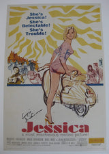 Angie Dickinson signed 12x18 Jessica movie photo poster COA proof STAR