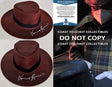Kurt Russell Wyatt Earp Tombstone actor signed autographed cowboy hat proof Beckett COA. Star