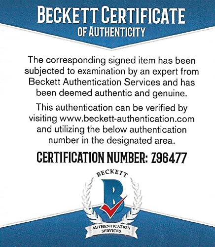 Tiki Barber New York Giants Virginia signed NFL Duke football proof Beckett COA